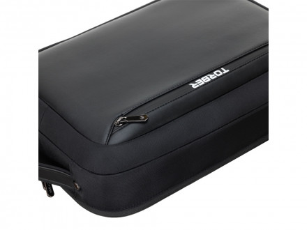 Рюкзак TORBER VOYAGE с отделением для ноутбука 15,6'', черный, нейлон/микрофибра, 30x12x42 см, 14л