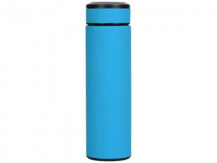 Термос Confident с покрытием soft-touch 420мл, голубой