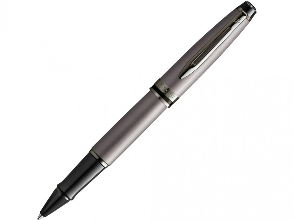 Ручка-роллер Waterman Expert Silver F BLK в подарочной упаковке