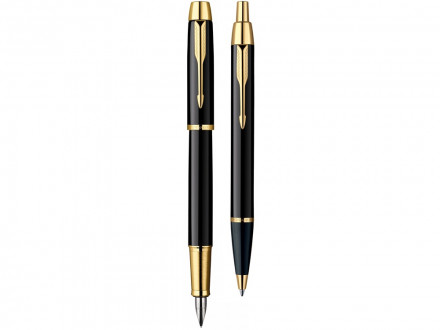 Набор Parker IM Core Black GT: ручка шариковая, ручка перьевая