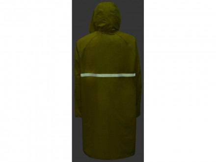 Длинный дождевик Lanai  из полиэстера со светоотражающей тесьмой, желтый