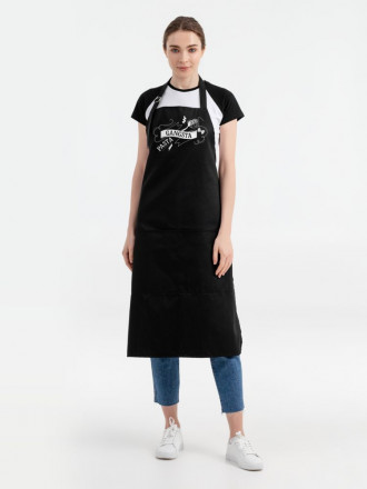 Фартук Gangsta Pasta, черный