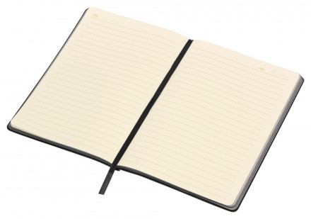 Блокнот А5 Fabrizio, 80 листов, цветной срез, черный