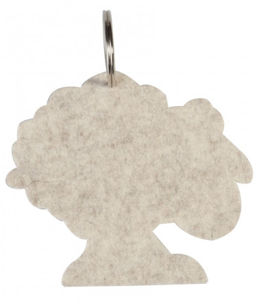 Брелок «Овечка», серая