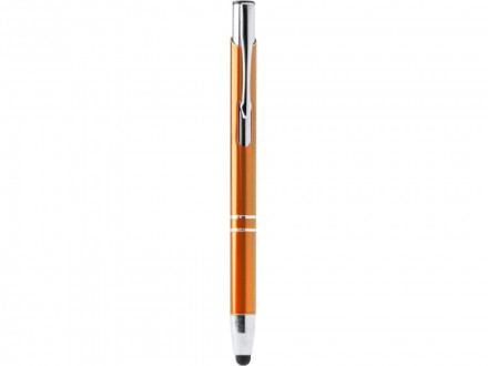 Ручка-стилус металлическая шариковая KRUGER, апельсин