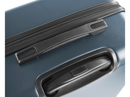 Чемодан BUGATTI Kallisto, синий, АБС-пластик, 50,5х30,5х74 см, 100 л