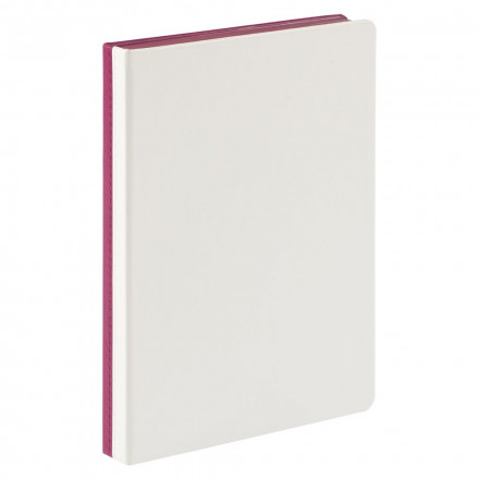 Ежедневник Butterfly, недатированный, белый с бордовым