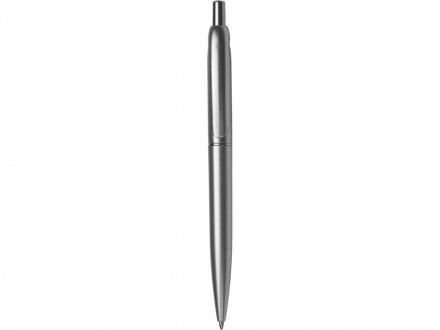 Пластиковая шариковая ручкаVivid с покрытием металлик, серебристый