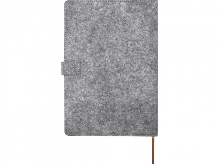 Viviana блокнот формата А5 из переработанного фетра и пробкового дуба - Натуральный