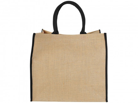 Сумка для покупок, натуральный/черный