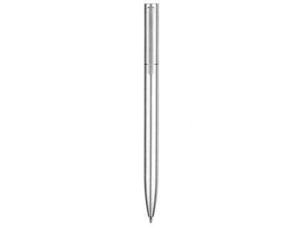 Пластиковая шариковая ручка Leon, серебристый металлик