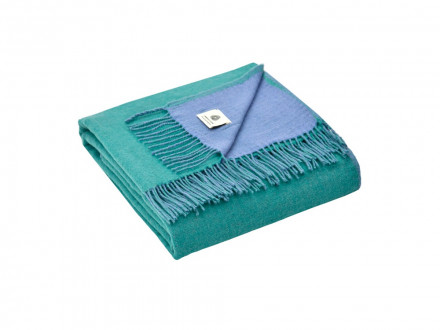 Плед Marzotto x Valerie Concept AREQUIPA NEW 7015, сине-зеленый