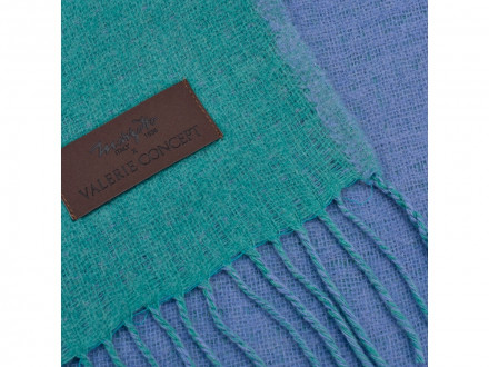 Плед Marzotto x Valerie Concept AREQUIPA NEW 7015, сине-зеленый