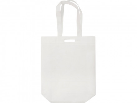 Сумка для покупок из спанбонда Ambit, 380*120*400 с ручкой 550/30 мм, белый