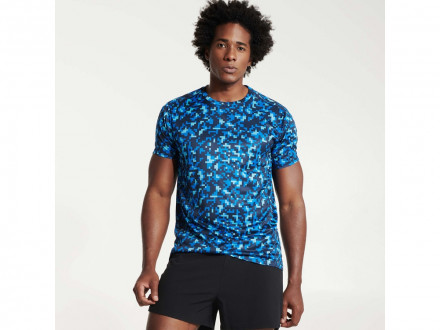 Футболка Assen мужская, пиксельный королевский синий