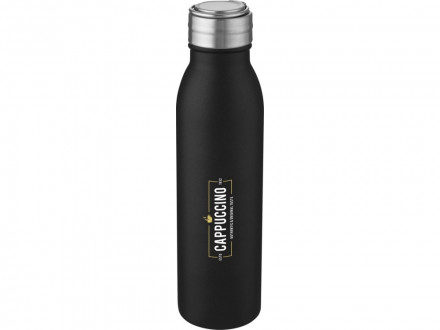 Harper, спортивная бутылка из нержавеющей стали объемом 700 мл с металлической петлей, черный