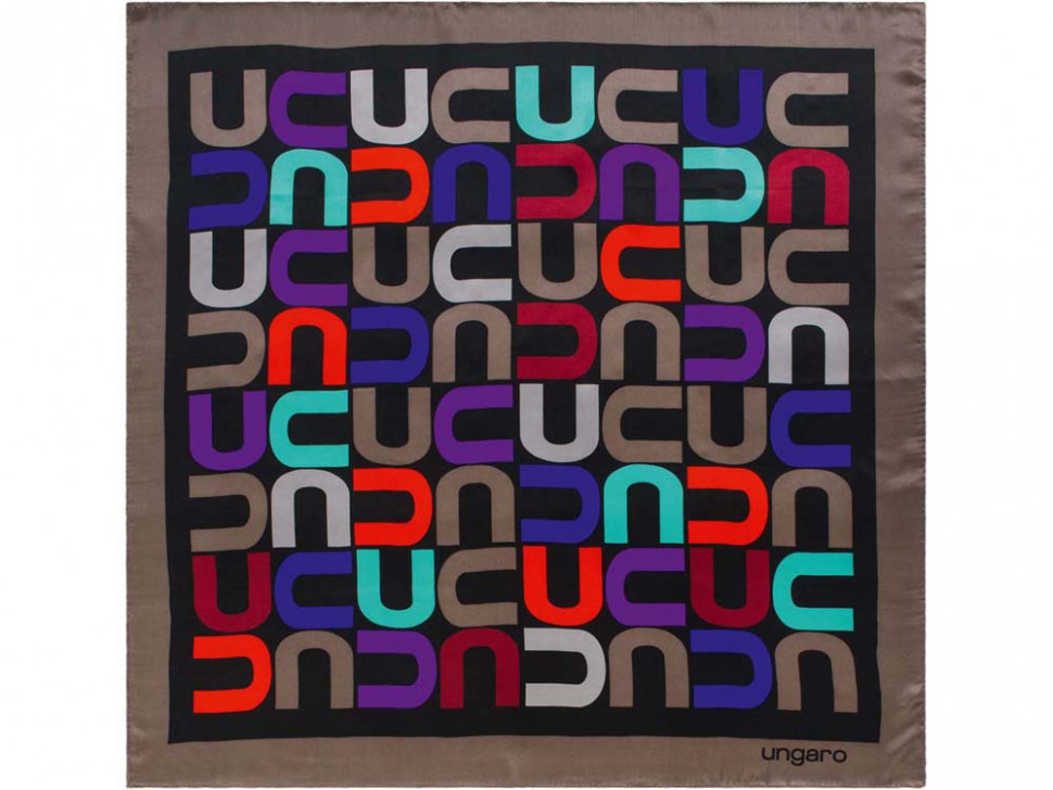 Платок шелковый Ungaro модель Monogramma