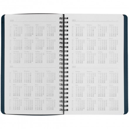 Ежедневник Scroll, недатированный, синий