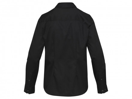 Citrine женская рубашка из твила - сплошной черный