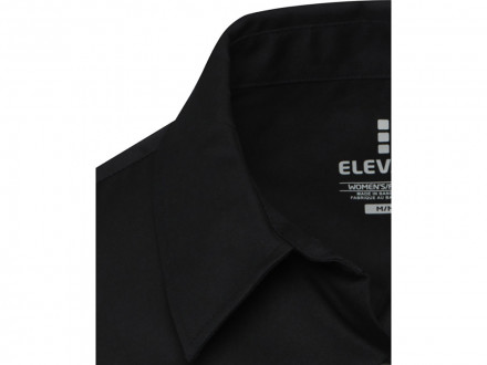 Citrine женская рубашка из твила - сплошной черный