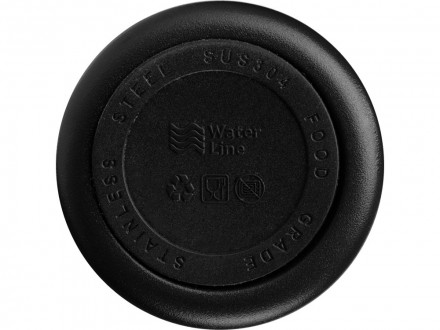 Вакуумная термокружка Waterline с медной изоляцией Bravo, 400 мл, тубус, черный (Р)