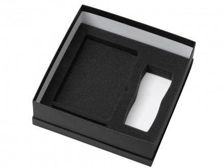 Подарочный набор с блокнотом С2, металлической ручкой и термокружкой, красный