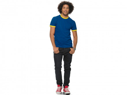 Футболка Adelaide мужская, синий/желтый