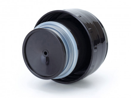 Термос Stinger с чехлом, 0,5 л, узкий, сталь/кожзаменитель, с чехлом, серебристый, 7 х 7 х 24,6 см