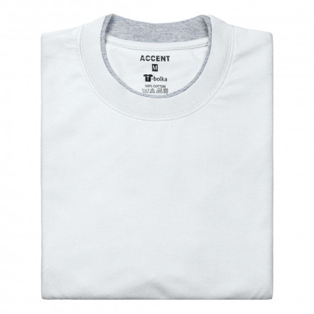 Футболка T-bolka Accent, белая