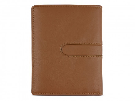 Портмоне BUGATTI Bomba, с защитой данных RFID, коньячного цвета, кожа/полиэстер, 10х2х12,5 см