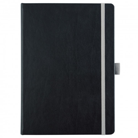 Ежедневник Tone, недатированный, черный с серым