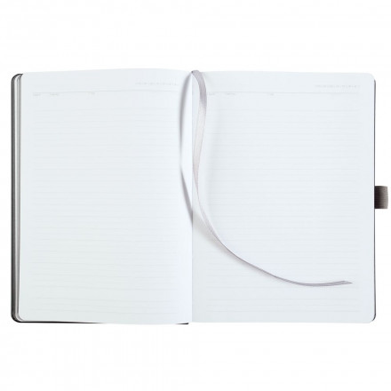 Ежедневник Tone, недатированный, черный с серым