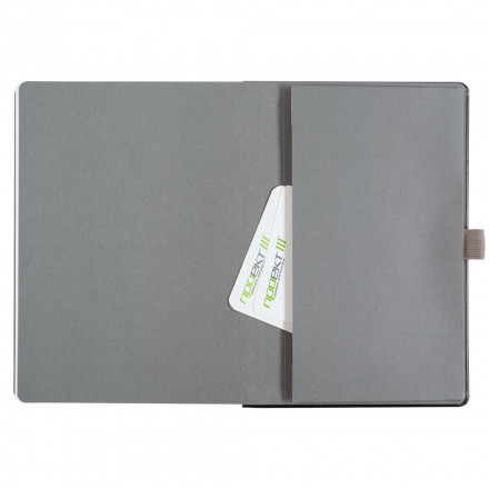 Ежедневник Tone, недатированный, черный с серым