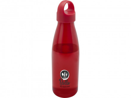 Bergen бутылка для воды объемом 800 мл из переработанной пластмассы, красный
