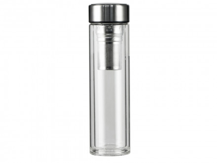 Стеклянный термос с индикатором температуры Tapp, 500 мл, серебристый