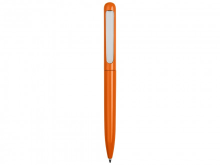 Ручка металлическая шариковая Skate, оранжевый/серебристый