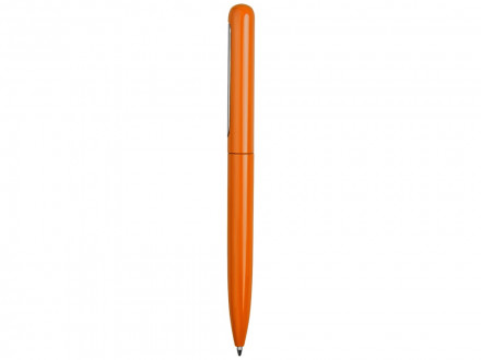 Ручка металлическая шариковая Skate, оранжевый/серебристый
