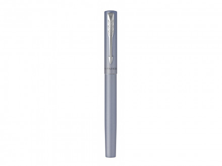 Ручка-роллер Parker Vector XL Silver Blue CT, цвет чернил black, стержень: F, в подарочной упаковке.