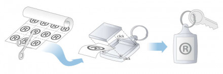 Брелок «Сердце», прозрачный