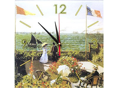 Часы настенные Моне. Сад в Сент-Андрес, зеленый