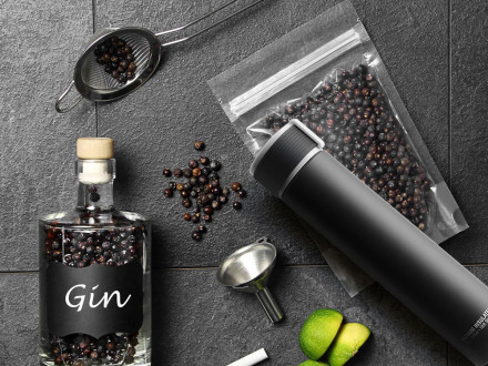 Термос SKINNY MINI, черный (P)