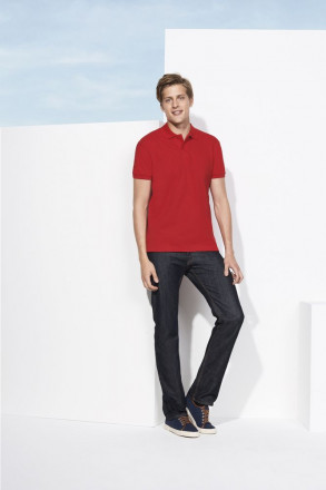 Рубашка поло мужская SPIRIT 240, серый меланж