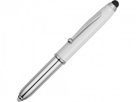 Ручка-стилус шариковая Xenon, белый, синие чернила