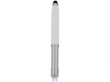 Ручка-стилус шариковая Xenon, белый, синие чернила