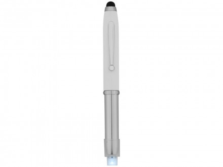 Ручка-стилус шариковая Xenon, белый, синие чернила