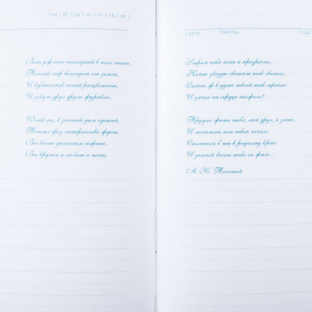 Ежедневник Lyric Classic, недатированный, синий