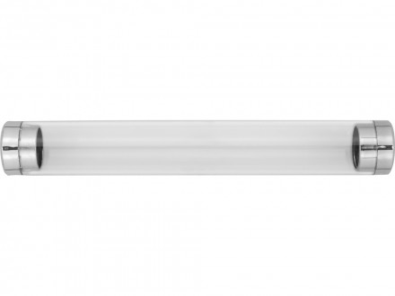 Тубус для 1 ручки Аяс, прозрачный/серебристый