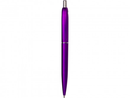Пластиковая шариковая ручкаVivid с покрытием металлик, фиолетовый