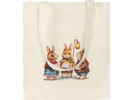 Сумка Element из хлопка для покупок, 200 г, натуральный (Р)