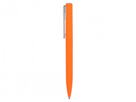 Ручка шариковая пластиковая Bon с покрытием soft touch, оранжевый